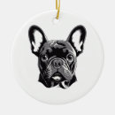 Search for black french bulldog ornaments Animal