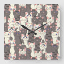 Recherche de motif chat horloges Chats