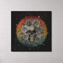 Search for floral skull canvas prints Skeleton