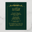 Search for emerald green gold invitations Calligraphy