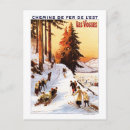 Recherche de luge cartes postales Ski
