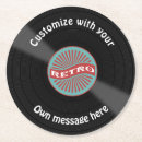 Search for vinyl records coasters Retro