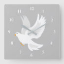 Recherche de colombe de paix horloges Gris