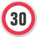 Search for number 30 stickers Round
