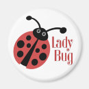 Recherche de coccinelle rouge magnets Insecte