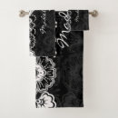 Search for black and white designs bath towels Modern