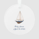 Search for nautical baby ornaments Sailboat