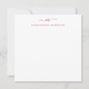 Search for monogram square note cards For her