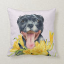 Search for pitbull pillows Watercolor