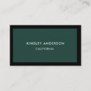 Search for green and black business cards Classic