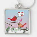 Search for red cardinal keychains Snow