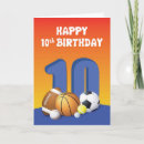 Search for boys 10th birthday cards For him