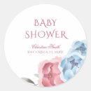Search for elegant stork baby shower stickers Blue