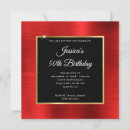 Recherche de black gold red anniversaire invitations Étinceler