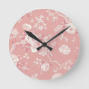 Search for blush pink floral clocks Rose
