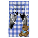 Search for new baby boy gift bags Gingham