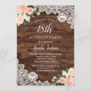 Search for rustic 18th birthday invitations Flowers