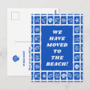 Search for beach moving announcement cards Modern