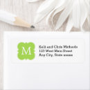 Search for lime green return address labels Simple