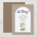 Recherche de polka dot baby shower invitations Bleu