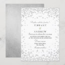 Search for confetti wedding invitations Silver
