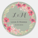 Search for vintage pink wedding stickers Flower