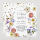 Search for summer christening invitations Wildflower