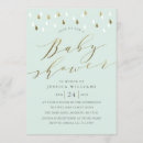 Search for mint and gold invitations Girl