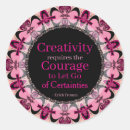 Recherche de mots positifs autocollants Courage