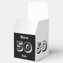 Search for 50th birthday favour boxes Fifty
