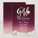 Search for daisy baby girl shower invitations Elegant