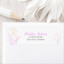 Search for tulips return address labels Bridal shower