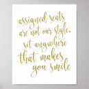 Search for sit anywhere wedding signs Calligraphy