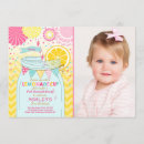 Search for pink lemonade birthday invitations Sunshine and lemonade