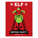 Recherche de groupe de bureau posters Elf xmas