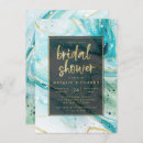 Search for teal and gold bridal shower invitations Bride