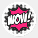 Search for comic style stickers Red