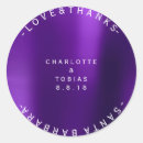 Search for purple wedding stickers Plum