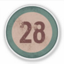 Search for twenty eight stickers Number