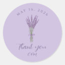Search for thankyou wedding stickers Lavender