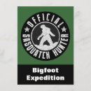 Recherche de sasquatch drôle invitations Grand pied