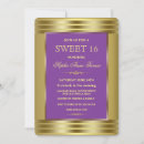 Recherche de purple and gold birthday Sweet sixteen