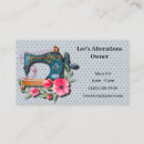 Search for sewing machine business cards Pink