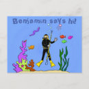 Search for divers postcards Underwater