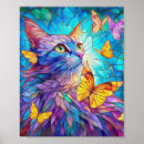 Search for cat with glasses posters Yellow