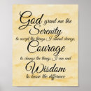 Search for god grant me the serenity posters Wisdom