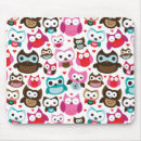 Recherche de hiboux colorés tapis souris Animal