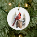 Search for red cardinal bird ornaments Green