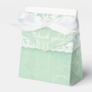 Search for mint green favour boxes Damask
