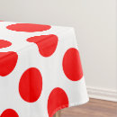 Search for white polka dots tablecloths Red and white